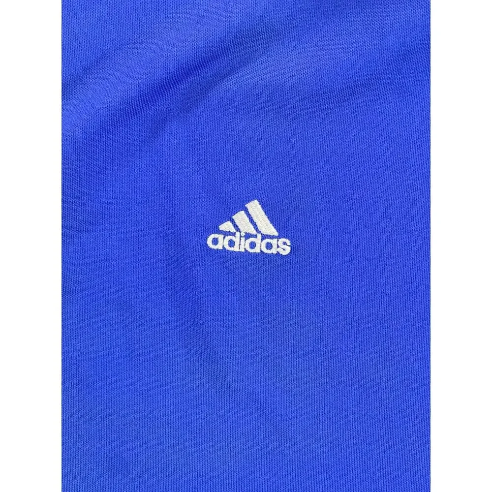 Vintage Adidas T Shirt Mens Medium Blue Black Athletic Short Sleeve Tee